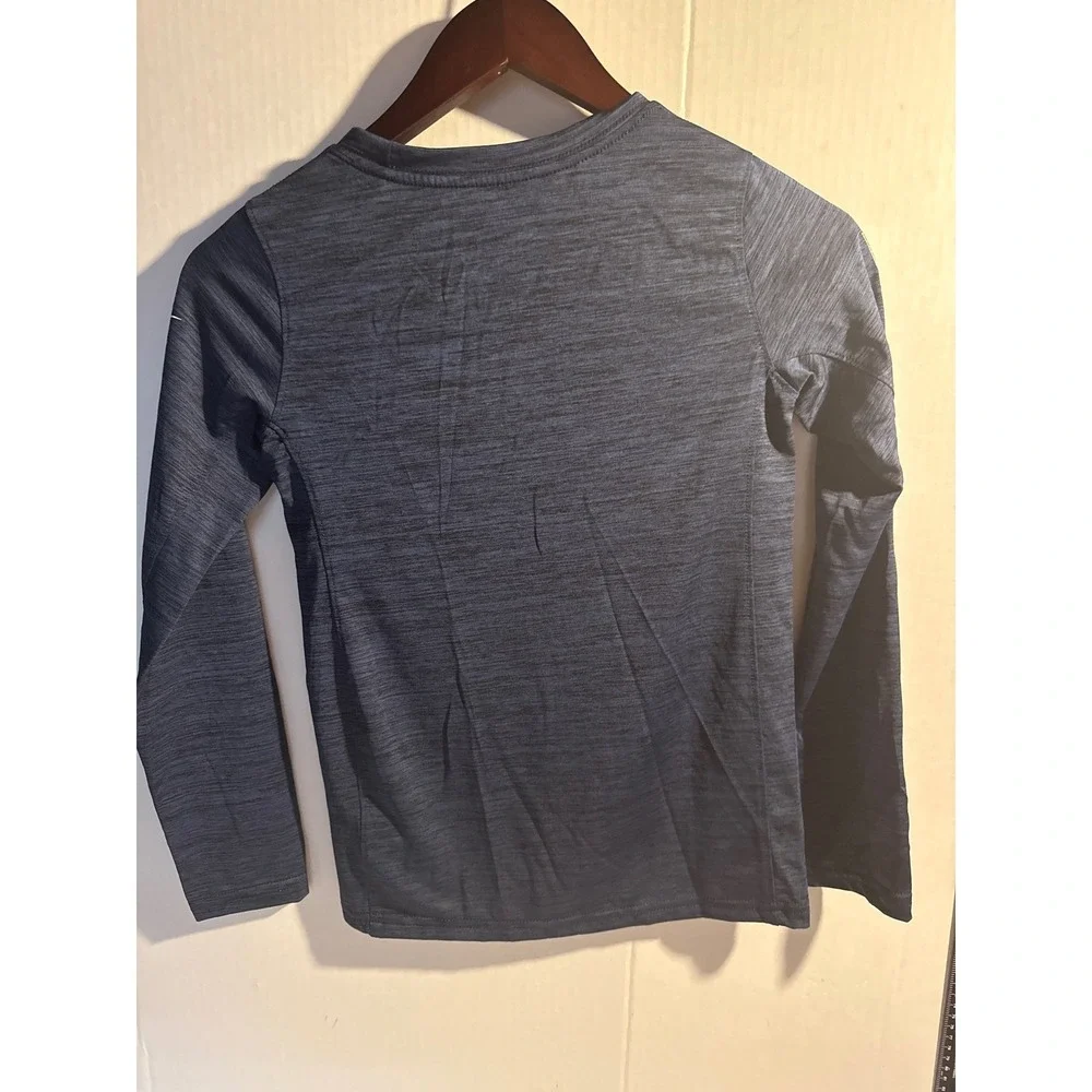 Nike Dallas Cowboys Kids Dri-FIT Long Sleeve Shirt Navy Blue Dye Small NWOT